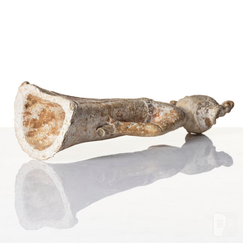 A painted pottery figure of a female dancer, - 图8